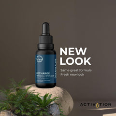 Oceans Alive phytoplankton chlorophyll bottle close-up showing nutrient-rich blend.
