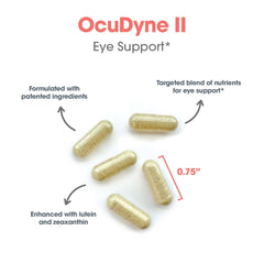 OcuDyne II nutrition facts panel showing folate and vitamin D