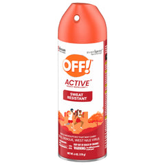 Close-up of OFF! spray nozzle releasing an even mist