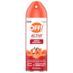 Six-pack of OFF! cans displayed for extended outdoor use