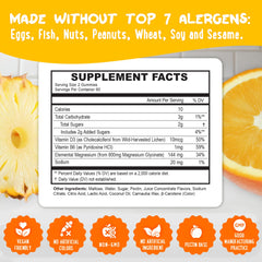 Vegan gluten-free label on OH MY CHEWY magnesium gummies