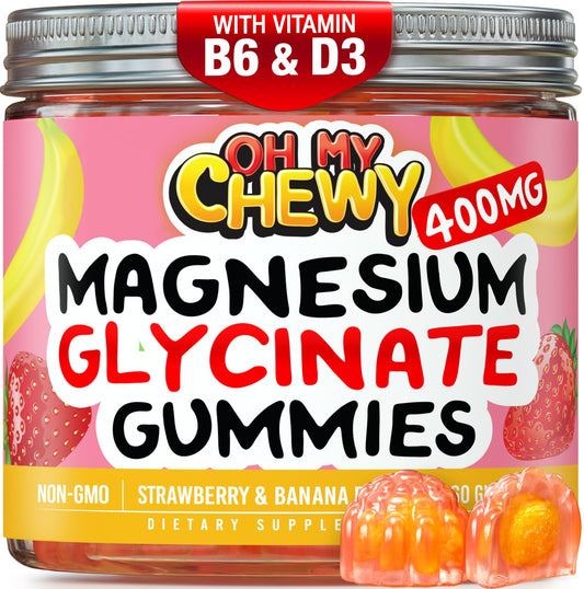 OH MY CHEWY center-filled gummies close-up with chewy texture and fruity flavor