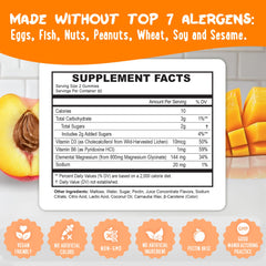 OH MY CHEWY vegan gluten-free ingredients label communicates a clean, non-GMO formula.