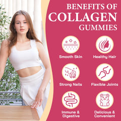 OHaboth collagen gummies label highlights vitamins and hydration benefits.