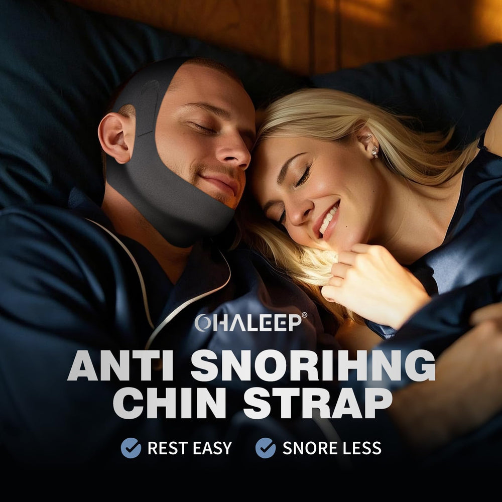 OHALEEP chin strap wearing side view shows comfortable, non-slip fit