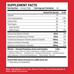 Oh!mino BCAAs + EAAs tropical scoop for pre-, intra-, and post-workout fueling