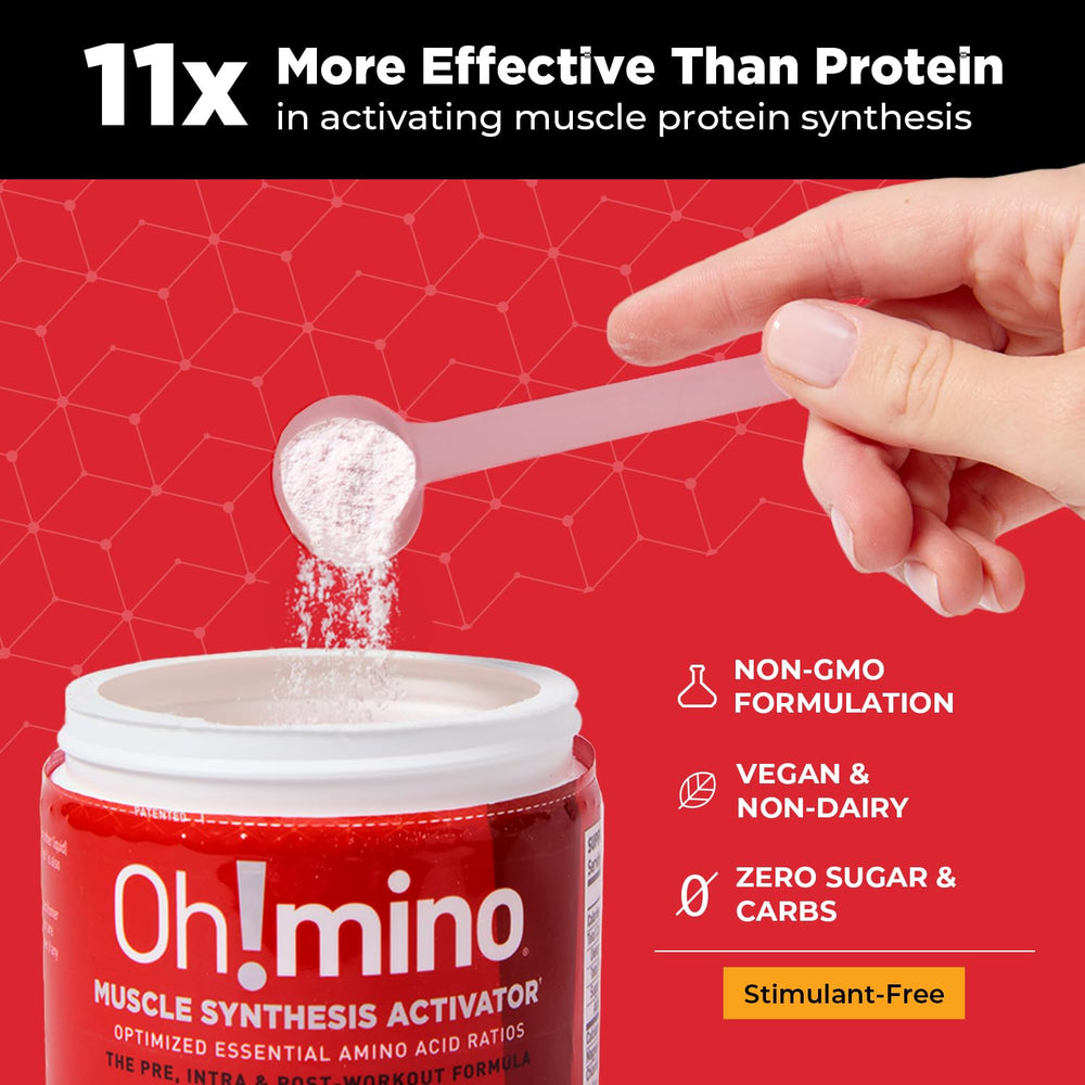 Oh!mino BCAAs + EAAs tropical shaker ready for on-the-go hydration