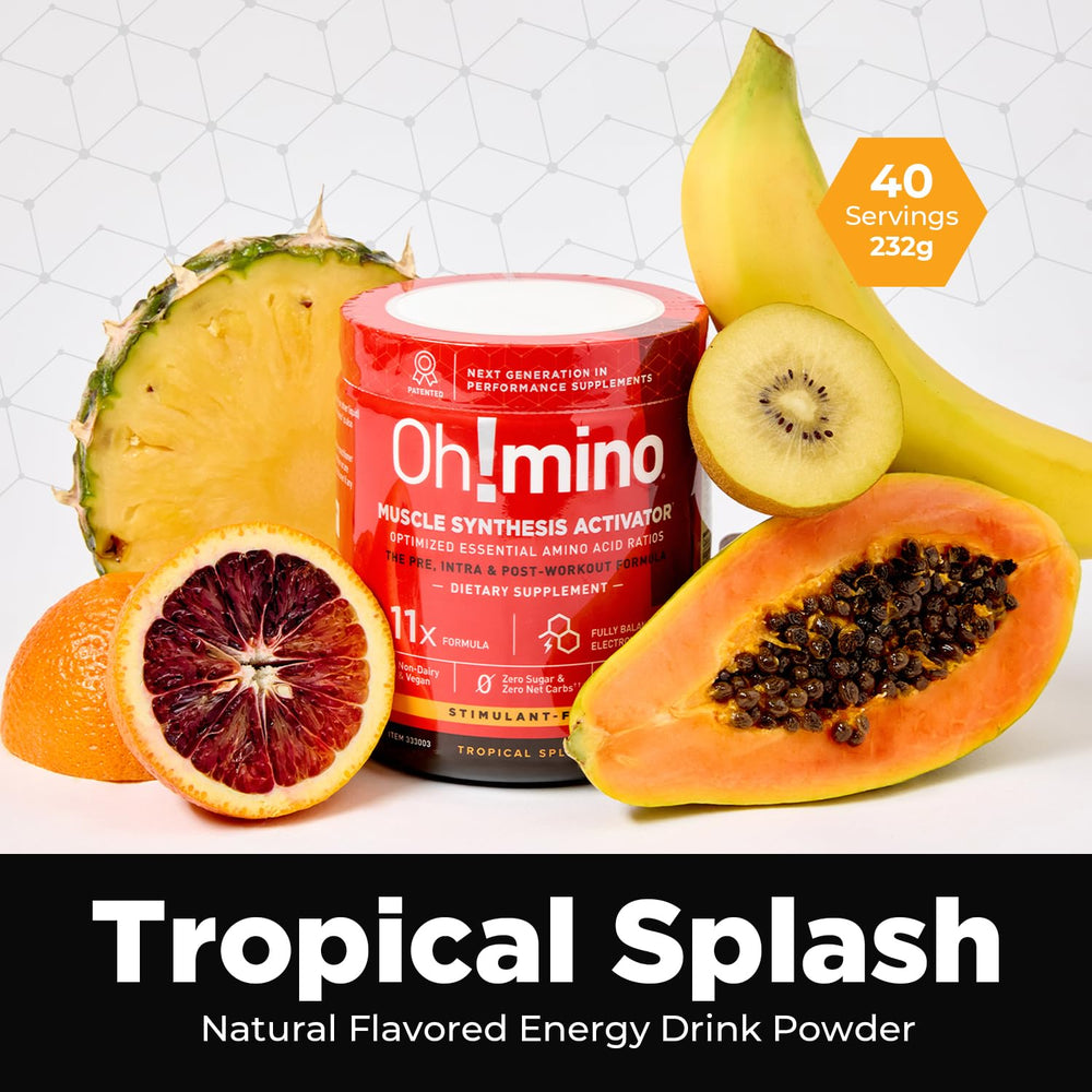 Oh!mino BCAAs + EAAs vegan non-dairy formula with clean amino acids