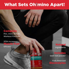 Oh!mino product box beside timer signals endurance support
