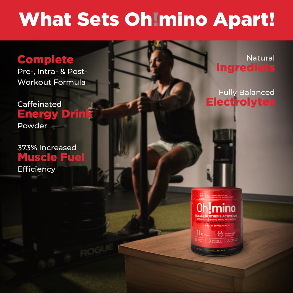 Oh!mino made-in-USA facility seal indicating quality and third-party testing.