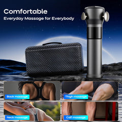 OIey cordless design emphasizes hands-free, efficient self-massage.