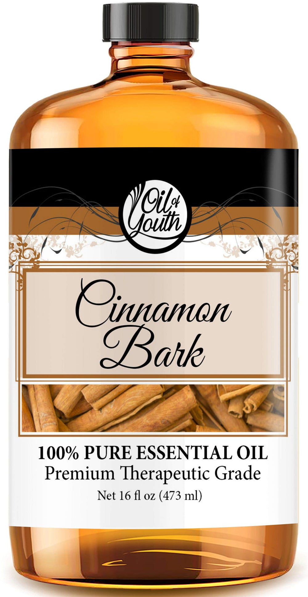 Oil of Youth Cinnamon Bark Essential Oil bottle highlighting quality for diffusers