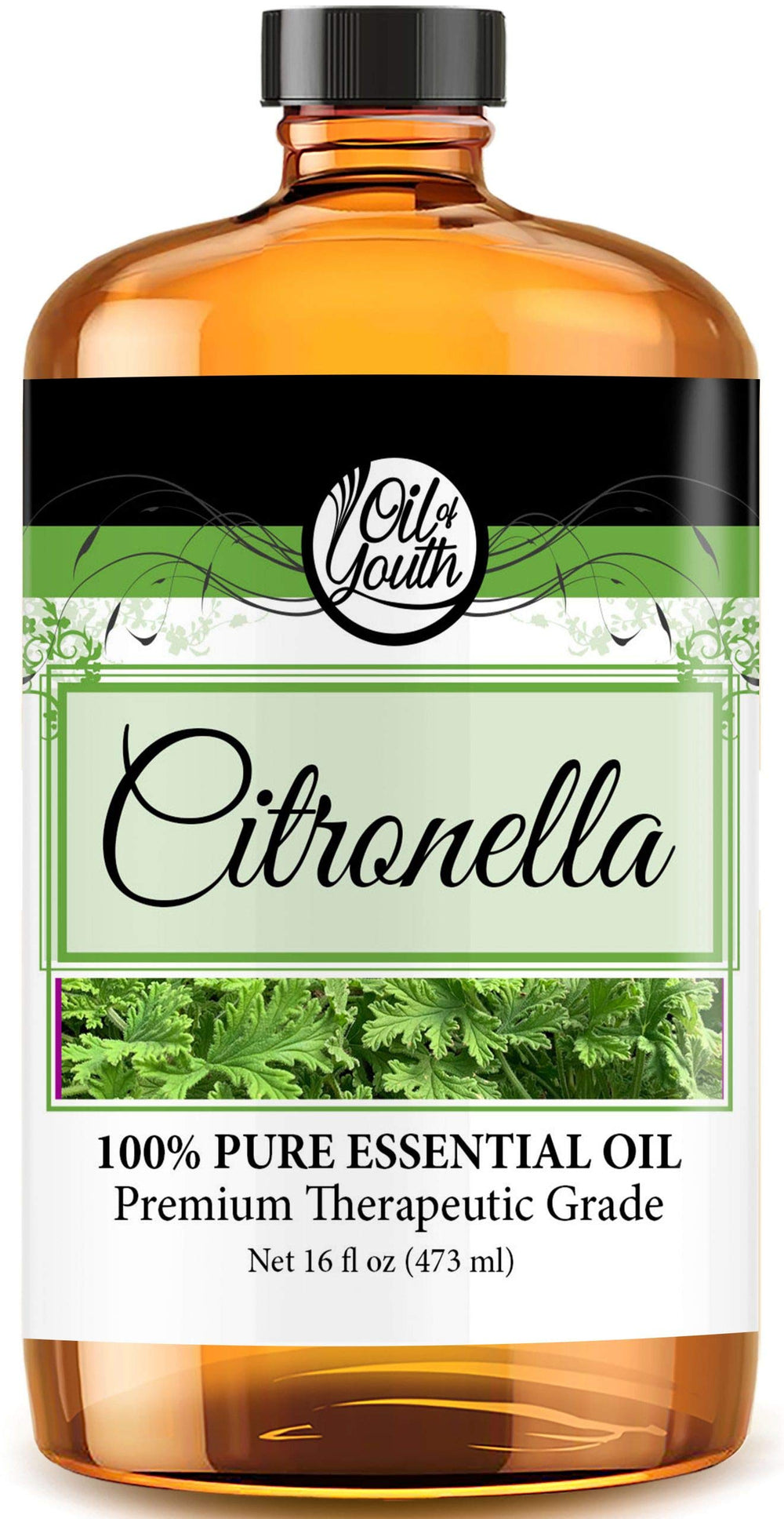Oil of Youth citronella bottle 16oz ideal for diffusers and blends.