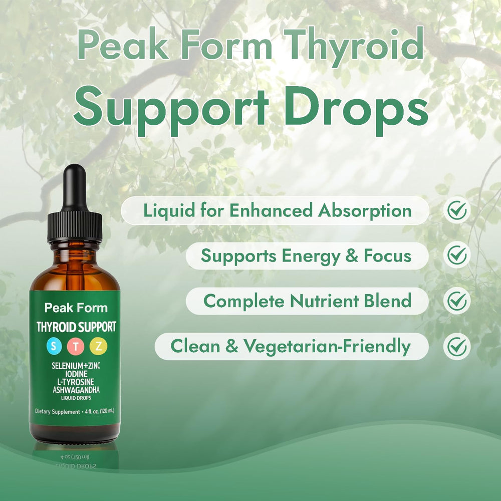 OIMTUE Peak Form drops with dropper delivering a precise 4 mL dose