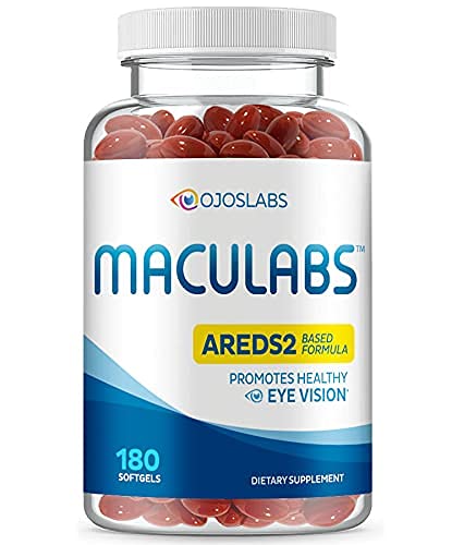OjosLabs AREDS2 eye vitamins bottle front for macular support.