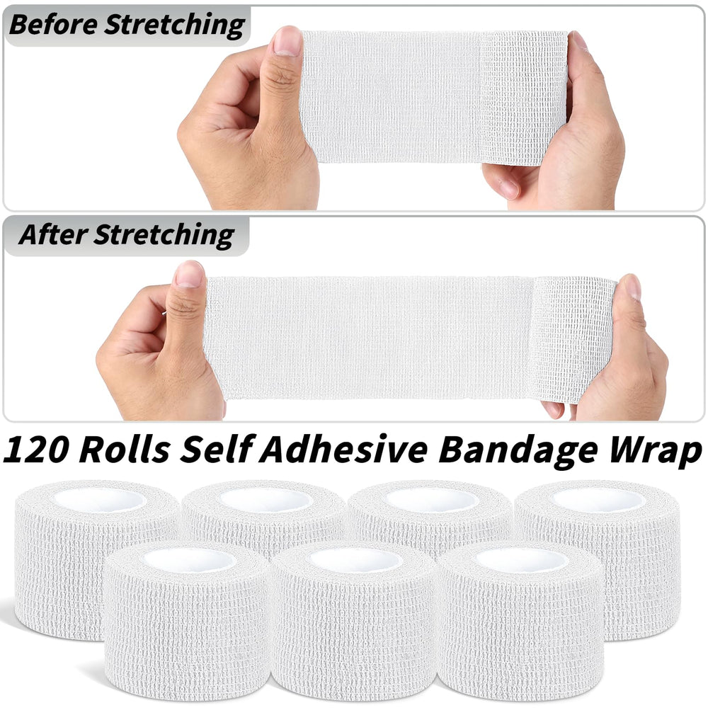 Oleitodh bulk 120-pack vet wrap ideal for quick field bandaging.