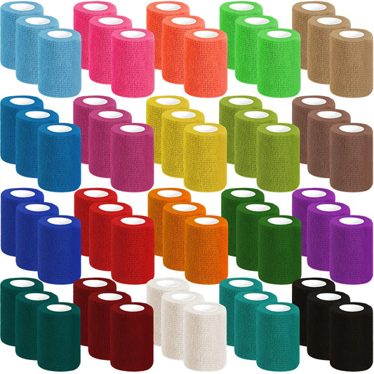 Oleitodh colorful bandage wrap with secure self-adhesion for fast, reliable wraps.