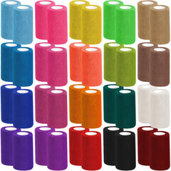 Oleitodh colorful bandage wrap on a 4in roll for secure self-adhesion during activity.