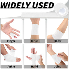 Oleitodh easy-tear bandage in action for fast wrapping.