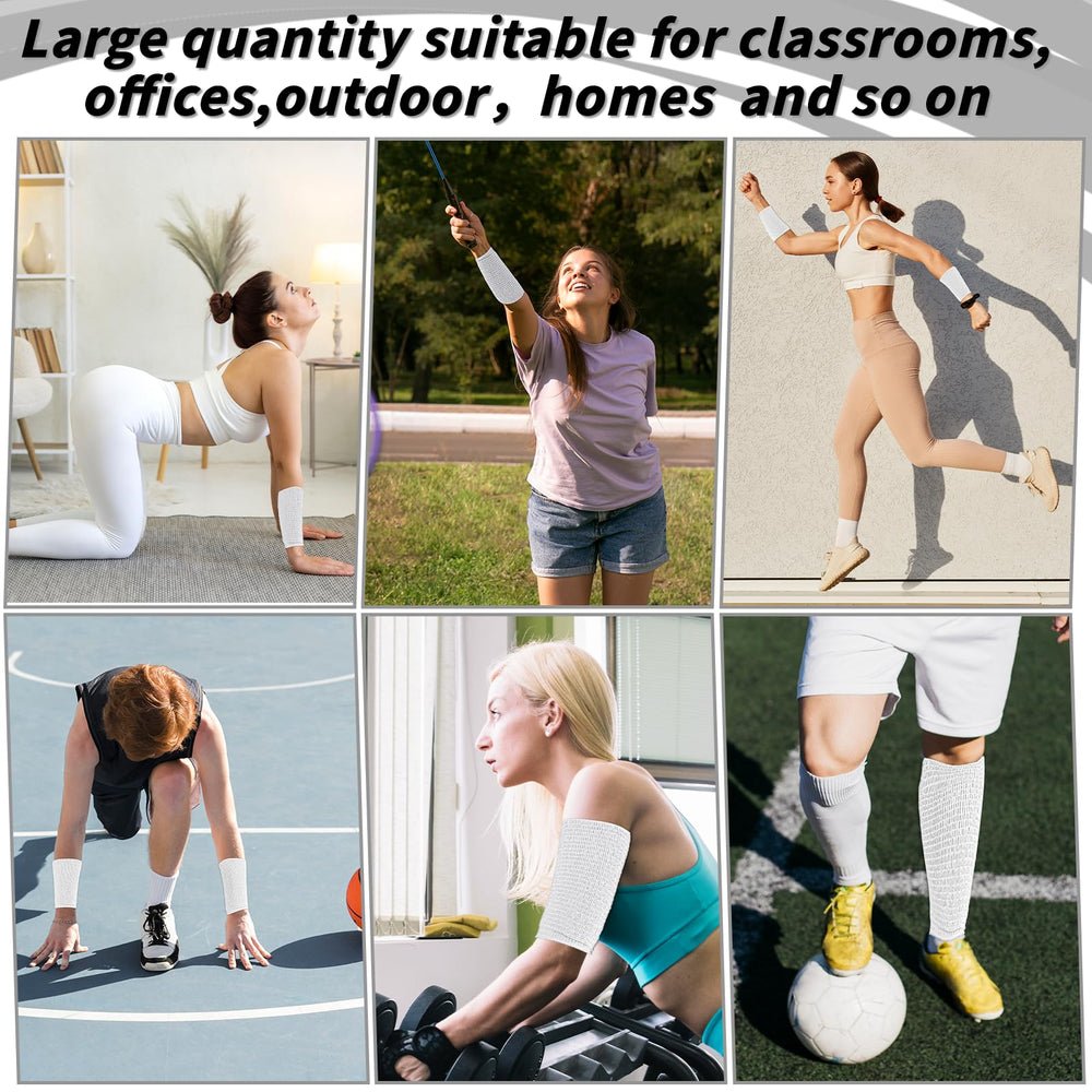 Oleitodh elastic bandage around wrist or ankle during sports.