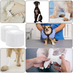 Oleitodh vet wrap for dogs and cats supports injuries with stretch.