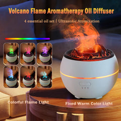 OLINLIFE Volcano Diffuser with four essential oils for immediate use