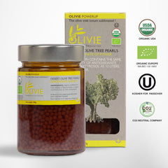 OLIVIE Organic certification label for USDA EU standards