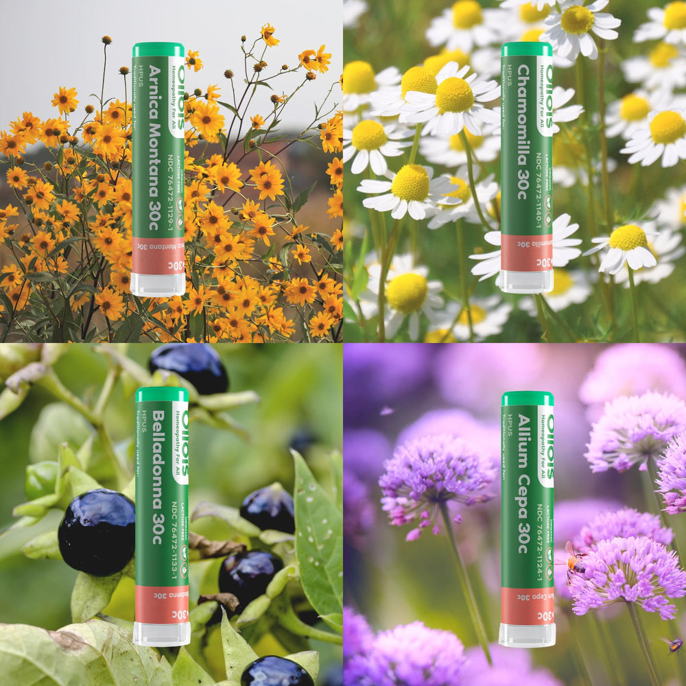 OLLOÏS organic medicinal herbs bundle emphasizing natural ingredients.
