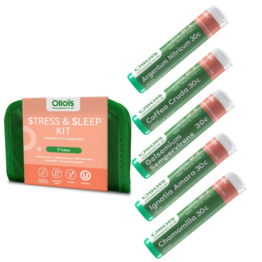 OLLOÏS Argentum Nitricum 30C tube in Stress & Sleep Kit supports calm focus for night routines
