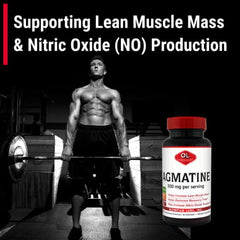 Product display implying post-workout relief and stress support