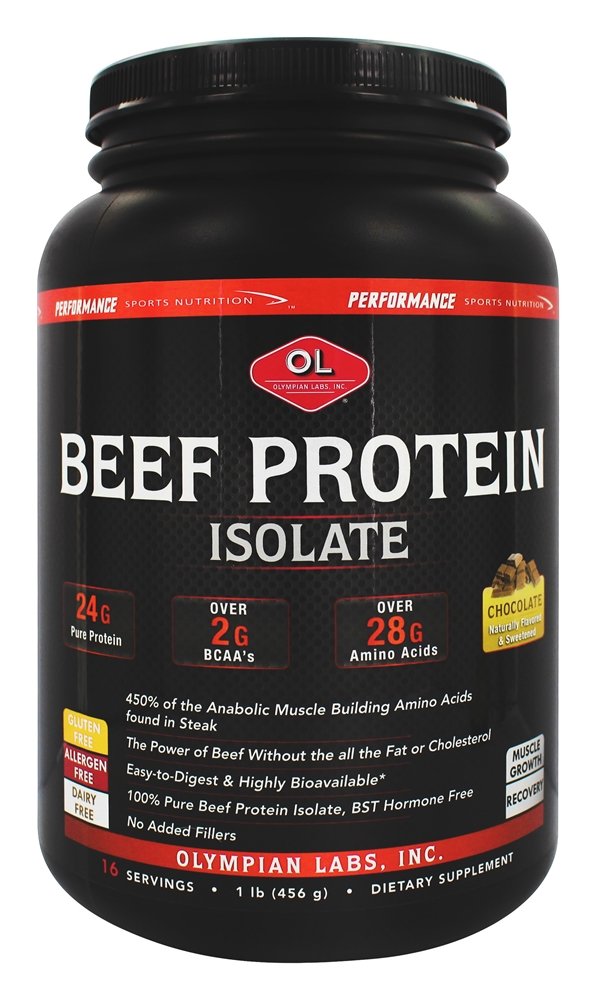 Beef Protein Isolate powder scoop illustrating measured serving for post-workout fuel