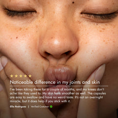 BioCell Collagen II with hyaluronic acid and chondroitin visualizing matrix benefits.