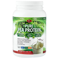 Olympian Labs pea protein powder bag unflavored for versatile vegan shakes.