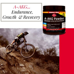 PSN A-AKG powder being mixed in a shaker for workout support.
