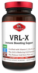 Olympian Labs VRL-X bottle with capsules for daily immune support.