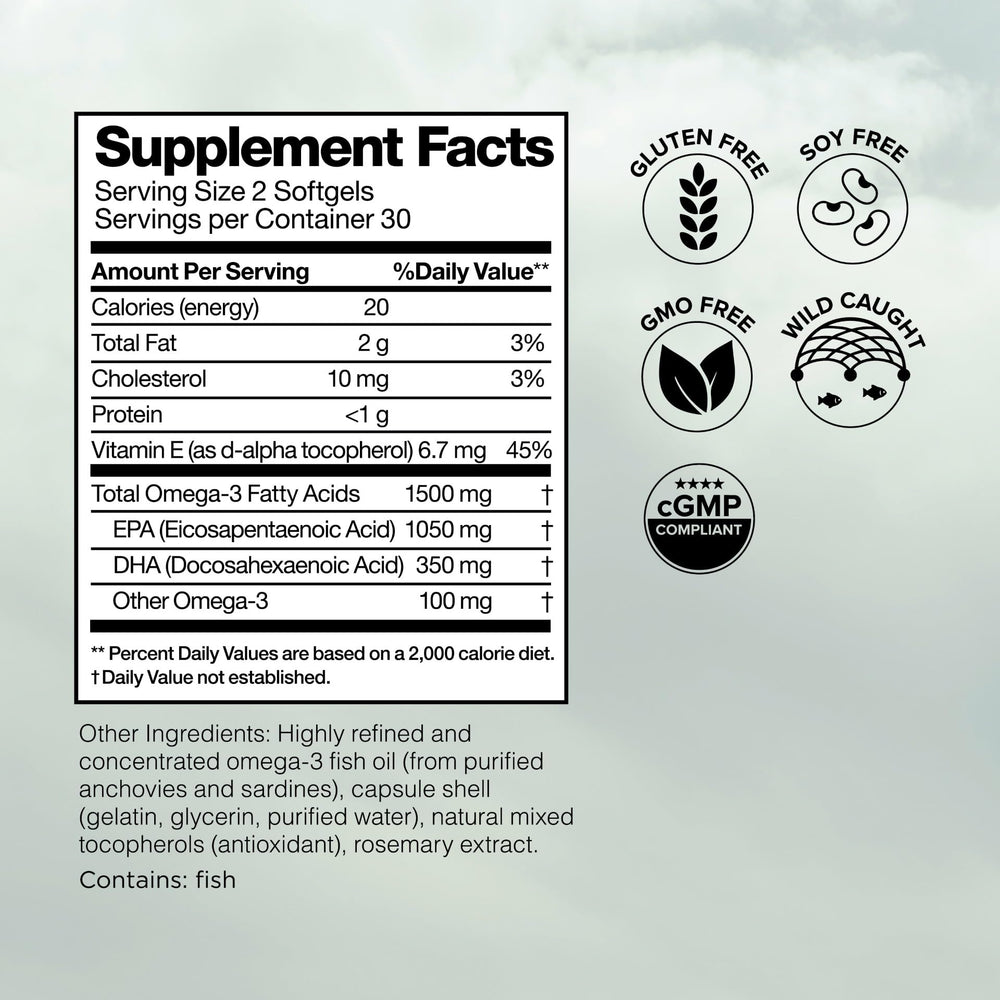 Four blister boxes show convenient 4-month supply with 240 softgels.