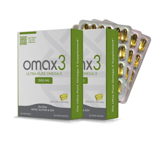Omax3 bottle front with high-potency omega-3 for daily wellness support