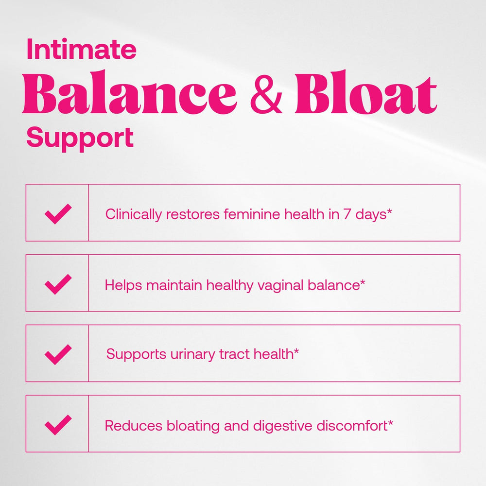 Omax3 capsules showing 20 billion CFU for gut and vaginal support