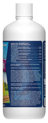 Omega Alpha Liver Flush dosing spoon with liquid measured for two tablespoons, enabling consistent use.