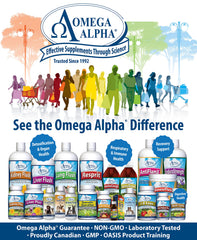 Omega Alpha Lung Flush refrigerated storage suggests freshness after opening.