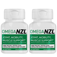 OMEGANZL Original Omega-3 Joint Support bottle with green-lipped mussel oil for joint comfort.