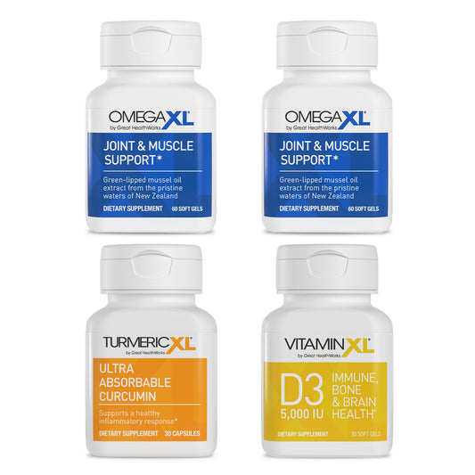 OmegaXL immune bundle pack shown with bottles for daily wellness support