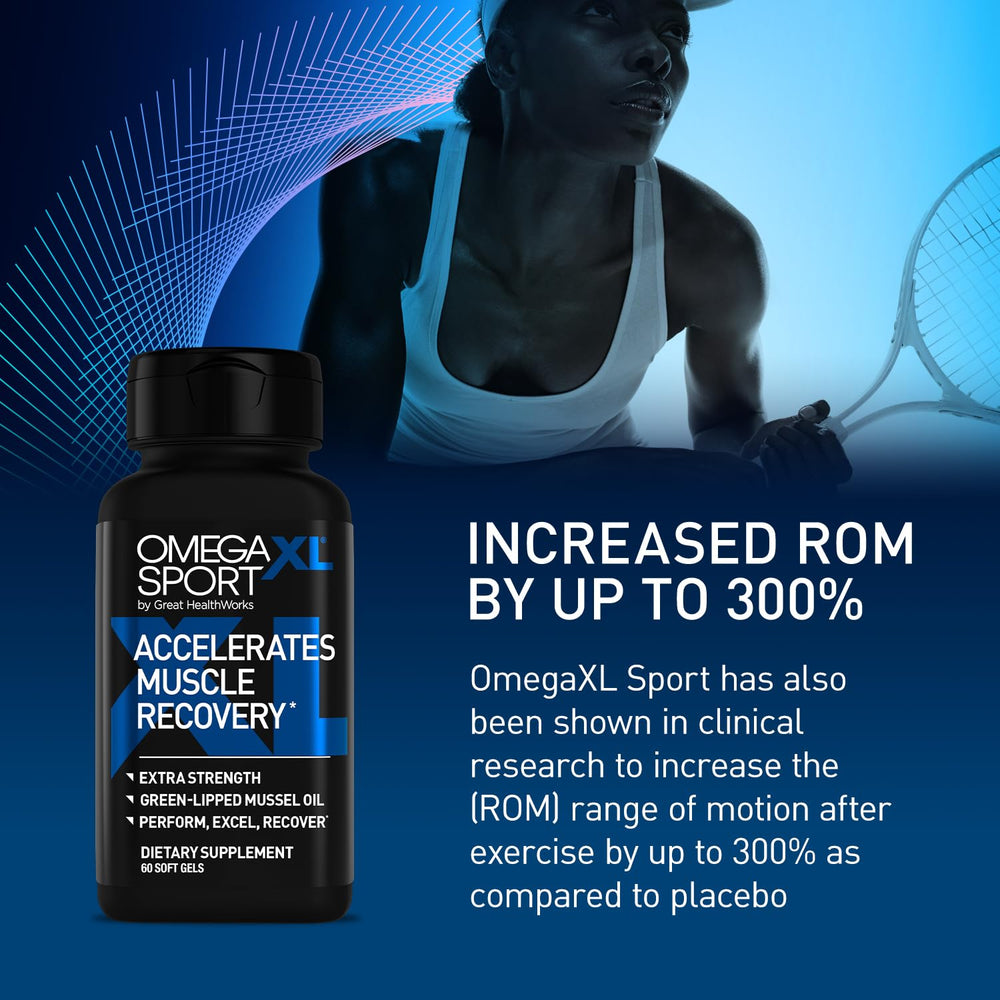 Two OmegaXL Sport softgels daily dose for consistent recovery support