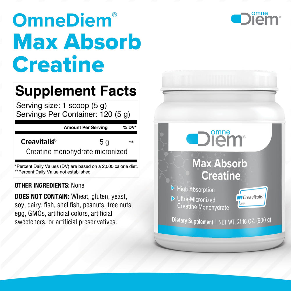 Omne Diem Creatine powder in oatmeal demonstrates versatile morning use