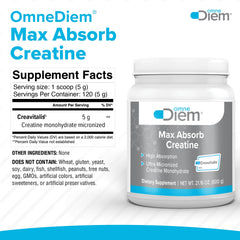 Omne Diem Creatine powder in oatmeal demonstrates versatile morning use