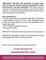 OMNi BiOTiC Balance immune-support graphic highlighting gut-immune connection