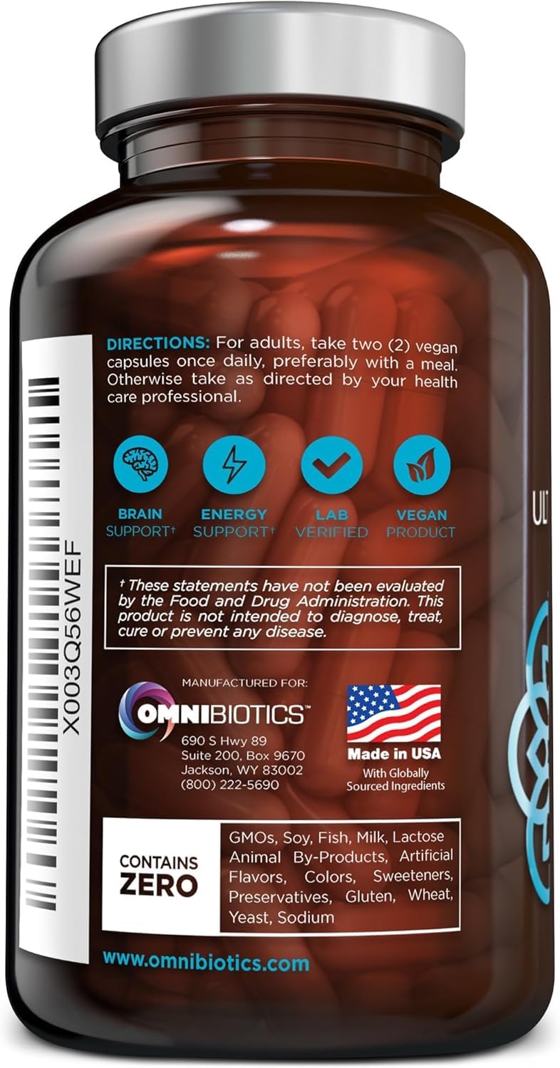 OmniBiotics 120-capsule bottle implies long-term daily support