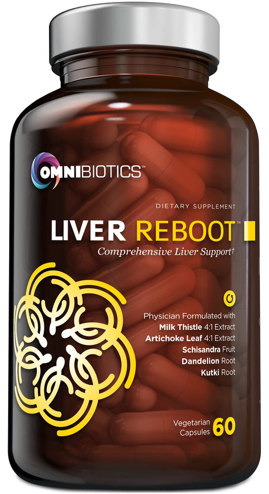OmniBiotics Liver Cleanse bottle front for daily liver support.