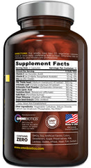 OmniBiotics ingredient list featuring milk thistle and dandelion root.