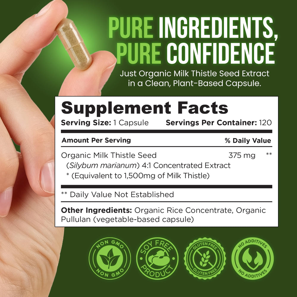 OmniBiotics Organic certification label confirms organic quality and non-GMO ingredients.